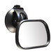 Anti-glare car rearview mirror, wide angle, large field of view, in-car baby observation mirror, reflector, large suction cup curved mirror, black