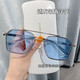 Zuo Sanfei's new Douyin Chen Weiting sunglasses for men, driving glasses, ultraviolet, Korean version, scumbag, handsome, fashionable, domineering sunglasses, bright black, silver, black and gray flakes, daily anti-UV, high cost performance, sunglasses + mirror bag + mirror cloth