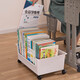 Under-desk book storage box with pulleys removable student classroom bag book storage box study organizer book box yellow large size without pulleys