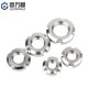 Guwanji 304 stainless steel round nut slotted nut GB812 locking fine tooth stop and cap four-slot nut accessories M16*1.5 (1 piece) 304 material