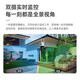 乔安智能摄像机无线双摄像头户外高清监控器家用手机远程360度无死角带夜视全景自动旋转农村室外防水 【经典款】双画面+全彩+对讲+追踪+防水+64G