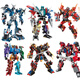 
Compatible with Lego Robot King Kong Combination Mecha Direct Deformation God of War Building Block Assembly Toy Alloy God of War/14126 in one 498 particles
