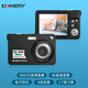 Komery Nueva máquina de tarjeta CCD 48 millones de alta definición Cámara digital Digital Home Ligera y compacta Macro Selfie Travel Shooting Máquina de grabación de video CDF3 Negro