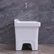 Lefit (lfte) bathroom ceramic wash mop pool balcony mop trough household Taiwan control large, medium and small mop basin courtyard mop pool 5058 basket water + faucet delivery to home