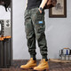 Berühmte Sommer-Tarnung Overalls für Männer losen Krawatten Casual Hosen für Männer Stretch Sport Multi-Tocket Harem Hosen Kamel 28 [90-110jin [Jin gleich 0,5 kg]]]
