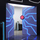 Delijia palm print door check-in palm sensor door colorful light bar starry sky art museum technology door customization single leaf (0.8m-1m*2-2.2m)