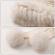 Hengyuanxiang rabbit fur hat for women winter warm ear protection face small balaclava wool hat birthday gift
