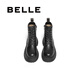 百丽（Belle）时尚休闲马丁靴女户外徒步靴3LS41DD4 黑色 38 (240mm)