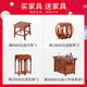Yishan Yipinmao furniture African rosewood (scientific name: Hedgehog rosewood) solid wood dressing table New Chinese style dressing table and stool combination dressing table Ming and Qing Dynasty classical bedroom furniture dressing table + dressing stool dressing table