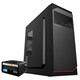 Big Buffalo (BUBALUS) 1008 business case + powerful 300 desktop computer electromechanical set (with optical drive position/with 300W power supply/support ATX motherboard/support backline/home office)