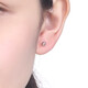 Saturday Fortune (ZLF) PT950 platinum stud earrings for women, classic versatile round bead earrings 1.18g