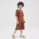 Big Mund Monkey (Paul Frank) Kinderkleidung Kinder Set 2025 Sommer Freizeit vielseitig einfach mittel- und großer Kinder Mode Pull-In-Zweiteiler 272f Hellpurpur 120