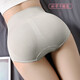 Langsha high-waisted belly-controlling underwear for women, pure cotton crotch, 3 pieces, women's hip-raising waist briefs, body-shaping shorts, skin color + pink + gray, 3 pieces in total, one size fits all, 80Jin Jin is equal to 0.5kg -150Jin Jin is equal to 0.5kg