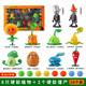 MANLI PLANT VS. ZOMBIE Blind Box Figur Spielzeug Echtes Modellpuppe Neue volle Set von Softkleber Kinderjungen Geschenke 686-7 Pflanze gegen Zombie Plant vs. Zombie