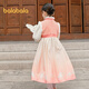 Balabala children's clothing girls Hanfu autumn and winter new Chinese New Year embroidered children's dress