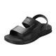 
Huilirui Sandals for men's new non-slip wear-resistant soft sole summer outdoor leisure beach shoes sandals for driving dual purpose 3890 brown 43