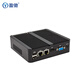 盈驰 微型工控主机双网口双串口嵌入式迷你工控机机器视觉全铝无风扇低功耗mini PC小型台式机电脑 N2830双核+2G+32G固态盘