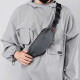 Fanxia Men's Chest Bag Waist Bag Ins Outdoor Versatile Casual Sports Waterproof One-Shoulder Crossbody Bag New College Student Trendy Men's Chest Bag [Black]