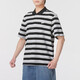 Nike short-sleeved men's clothing 2024 summer new outdoor fitness sportswear POLO shirt striped versatile lapel casual T-shirt FN3897-010 L / Suggested 130-150Jin [Jin equals 0.5 kg]