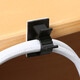 N ° 0 Mansion Fil Management Cable Carte de câblage Câblage Câblage Fil Rangement Backle Fixation Dispositif Bureau de gestion Mur de serrure Câble Câble Câble Câble (20 packs) Black Large Taille