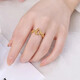 Jin Xiaoxiu gold ring ot pig nose ring cyanide-free hard gold bright gold 999 ring chain for women birthday gift pig nose OT ring - about 1.2g - size 16