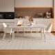 
Pashaman (pashaman) rock slab dining table, modern simple small apartment dining table, household caterpillar chair*4 2160Y1