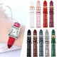 
VCK adapted to Casio LTP-1208 small red watch wine barrel leather watch strap for women LTP-V007 1391 she-4053 5023 small square watch cowhide pin buckle bracelet 14mm (A1) red-(K2) silver bulb pin buckle 12mm