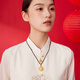 Gold Supreme (3DG Jewelery) Xu Kai's same style gold pendant Eight Treasures Compass 999 pure gold pendant without necklace birthday gift price 5D pure gold hard gold - gold weight 2.15 grams - PG38001625