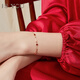 It’s Your Little Red Heart 18K Gold Bracelet Women’s Love Rose Gold Jewelry Valentine’s Day Birthday Gift for Girlfriend and Wife Three Lives Three Worlds 18K Gold Bracelet – Red + Certificate + Gift Box