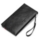 Vogelscheuche Herren Handtasche große Kapazität Kupplungsbeutel Mehrfachkartenumschlagbeutel Zipper Handgrabung Tasche Hand Clip Wallet Geburtstagsgeschenk