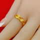New Vietnamese sand gold transfer lucky girl ring ring with love wheat ears simple ring opening can be adjusted and will not fade for a long time