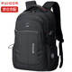 Rego Men's Large Capacity Commuting Travel Backpack Swiss Sergeant Knife Backpack School Bag Business Computer Bag 16 Inch Black Large Edition