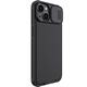 Nelkin is suitable for Apple iPhone 14/13 mobile phone case, full-inclusive anti-fall protection case, sliding cover, lens camera creative protective case, silicone soft edge, black mirror Pro, black