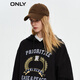 
ONLY Autumn and Winter Sports Style Hooded Letter Print Loose Sweatshirt Women 12349S014 H1Z Black S 160/80A