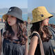 Binqing Deer Fisherman Hat Women's Summer Korean Style Sun Protection Sun Hat Spring and Autumn Versatile Japanese Style Double Basin Hat Fishman Straw Hat Pink Double-sided Label Front and Back Can Be Weared