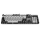 Sunsonny J9PRO hot-swap axis gaming mechanical keyboard 104-key wired suspended backlight full key without impulse chicken keyboard 104-key black gray double-patch white light blue axis