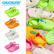 Chuchuna 2025 zapatillas para niños nuevos zapatos de playa para niños zapatos de verano sandalias sin deslizamiento de niñas fuera blanca 33