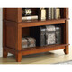 
Hua Xu Mei Bang Bookshelf Shelf Simple American Solid Wood Bookcase Combination European Office Floor-standing Bookcase Living Room Cabinet 60cm*38 Thick Bookcase [Cherry Color] Height 1479mm Four-layer