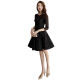 Langfu small evening dress short girls can wear women's 2023 new black dinner party cocktail party birthday party black 2XL