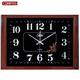 Combasi Combasi Watch Seiden Wohnzimmer Wanduhr Schlafzimmer Büro sauberer Klang einfache Kalenderuhr Große Quarzuhr Luminöse Holzkorn weiße Scheibe 6626b 50,5 cm 20 Zoll (Durchmesser)