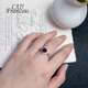 CAJJ Francois 1.0 carat garnet ring for women, natural colored gemstone, jewelry gemstone, 925 silver inlaid, size 15