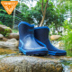 Very good (JollyWalk) water shoes men's rain boots low-top water boots car wash fishing rain boots waterproof overshoes rubber shoes dark blue 42