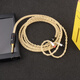 AcroLINK sterling silver gold-plated line se846 Andromeda w80mmcx Xielantu n5005 balanced headphone upgrade line IM series 4.4 balanced straight head (for player exclusively)