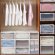 
Wen Shiou Interactive space drawer storage box wardrobe transparent storage box clothes underwear household clothing plastic finish [20 liters] 9227 white width 34 deep 44 height 19