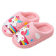 Youmiya Children's Cotton Slippers for Winter Boys and Girls Intérieur Non-Slip Pu Leather Baby Home Cartoon Cute Coton Coton Princess Cotton Chaussures 9889-SLIPPERS / PURPLE 24-25 Taille 15cm