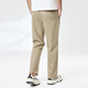
Mark Waffe [Stretch Comfortable] Casual Pants Men's 25 Spring New Fashion Embroidered Straight Solid Color Commuter Long Pants 701 Khaki (Classic Straight All Seasons Wearable) L (High 170-175 Weight 65-70)