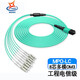 辉宏时代 光纤跳线MPO-MPO/LC/FC8芯12芯24芯OM4万兆多模40G/100G/200G/400G一分四光模块跳纤MTP集束光缆 MPO-LC8芯（OM3） 1米