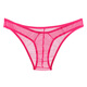 Ye zimei Männer Sex Unterwäsche Tanga-Männer ultradünne transparente Tüll sexy niedrige Taille u konvexe Perspektive Mesh T-Pants Purple All Size