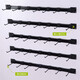 Harte Rack Halterung Wandhaken Wandhalterung Platzierung Rack Hut Rack Construction Site Workshop Wandhänge Rack Q1SN9854 Schwarz 50 cm lang mit 4 Haken (dicke 4 mm)