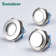 Metal push button switch 8/10/12/16/19/22MM self-resetting self-locking waterproof with indicator light small start stop button switch 19MM ring with light self-resetting (plug-in included) Order remarks voltage and color